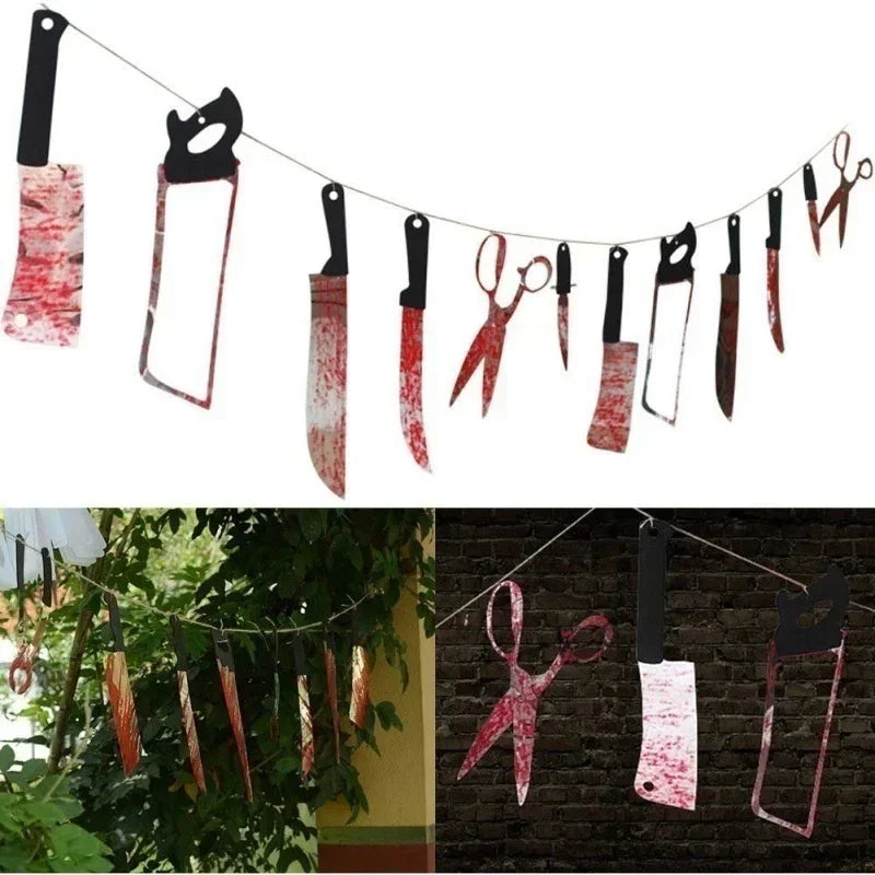 Bloody Weapons Garland Banner