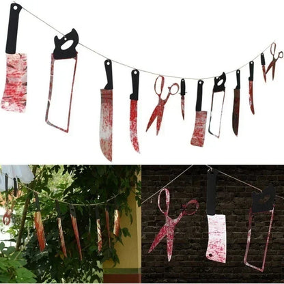 Bloody Weapons Garland Banner