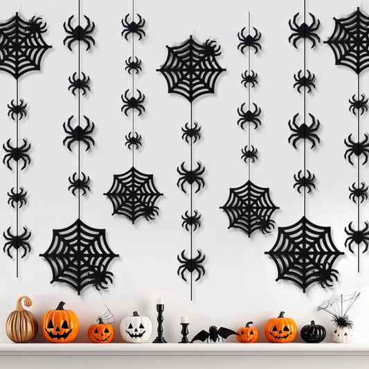 Horror Hanging Spider Web Decorations