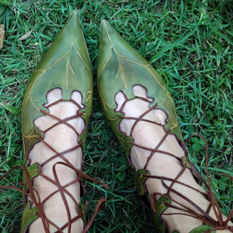 Medieval Gothic Retro Elf Witch Boots