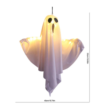 Glowing White Ghost LED Hanging Ghosts