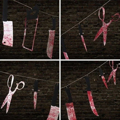 Bloody Weapons Garland Banner