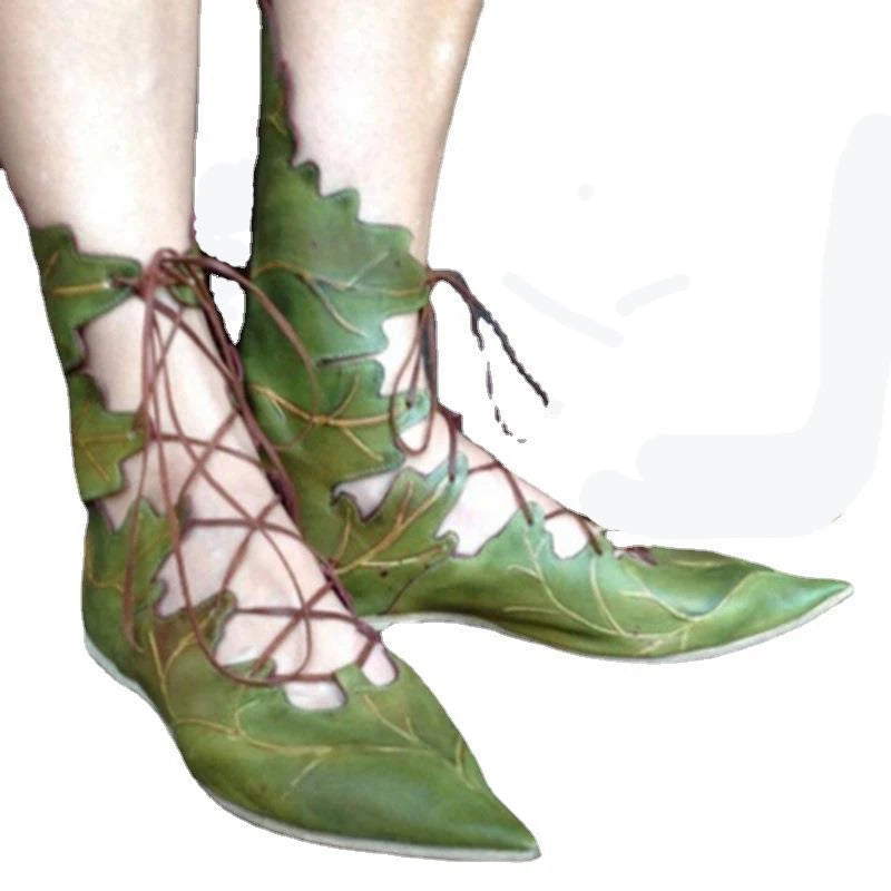 Medieval Gothic Retro Elf Witch Boots