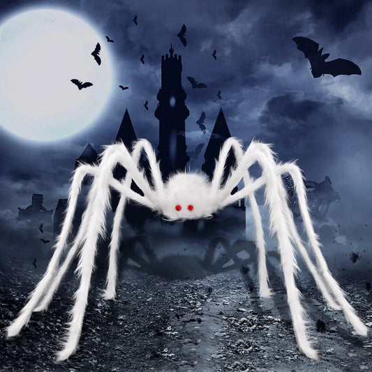 Big Plush Spider Scary Halloween Decoration