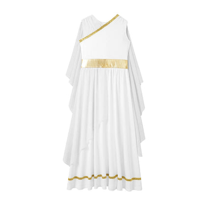 Girls Athena Costume Greek Princess Dress