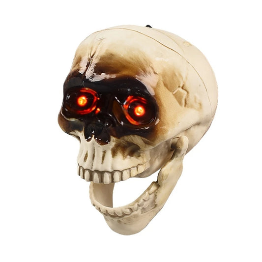 Animated Talking Skull with Flashing Eye