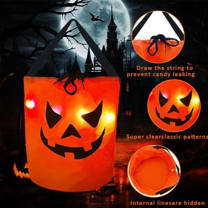 1-20PC LEDLight Up Halloween Pumpkin Candy