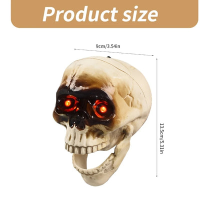 Animated Talking Skull with Flashing Eye
