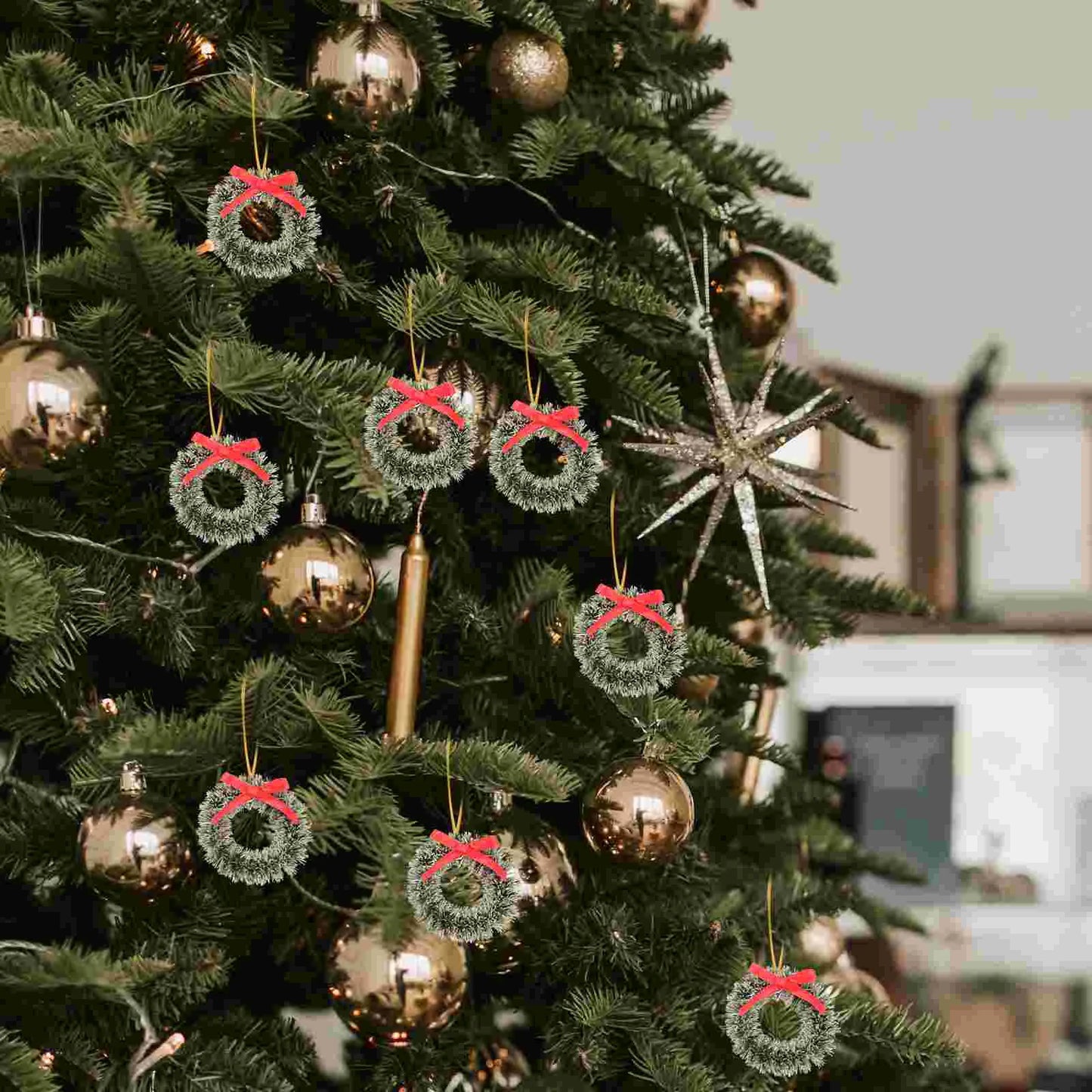 20 Pcs Small Christmas Tree Wreath