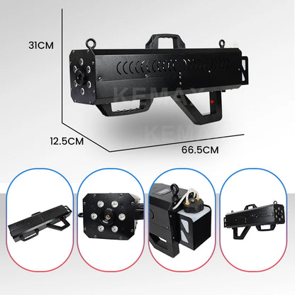1500W LED Smoke Gun RGBW Handheld Fog Machine