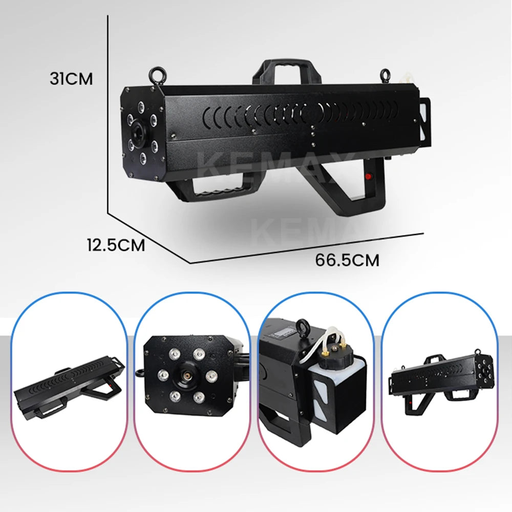 1500W LED Smoke Gun RGBW Handheld Fog Machinet