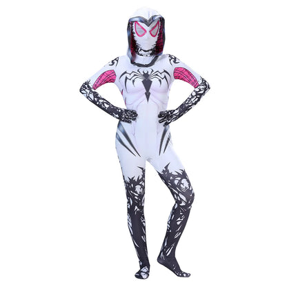 Spidergirls Gwen Stacy Spandex Jumpsuits for Boys and Girls - Festivewarehouse™