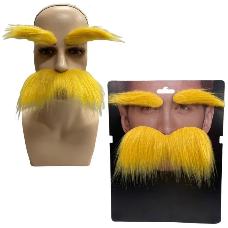 Yellow Mustache and Eyebrows