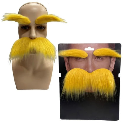 Yellow Mustache and Eyebrows