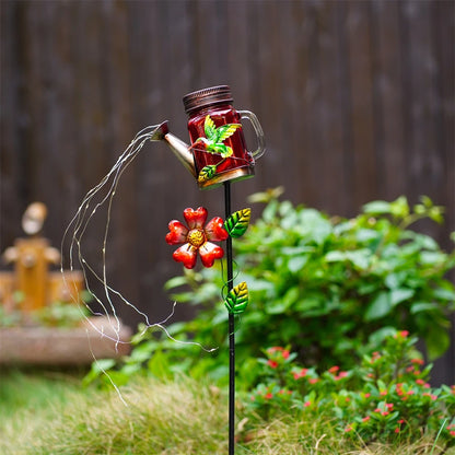 Charming Solar Watering Can LED String Lights