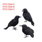 Simulation Fake Raven Bird Props