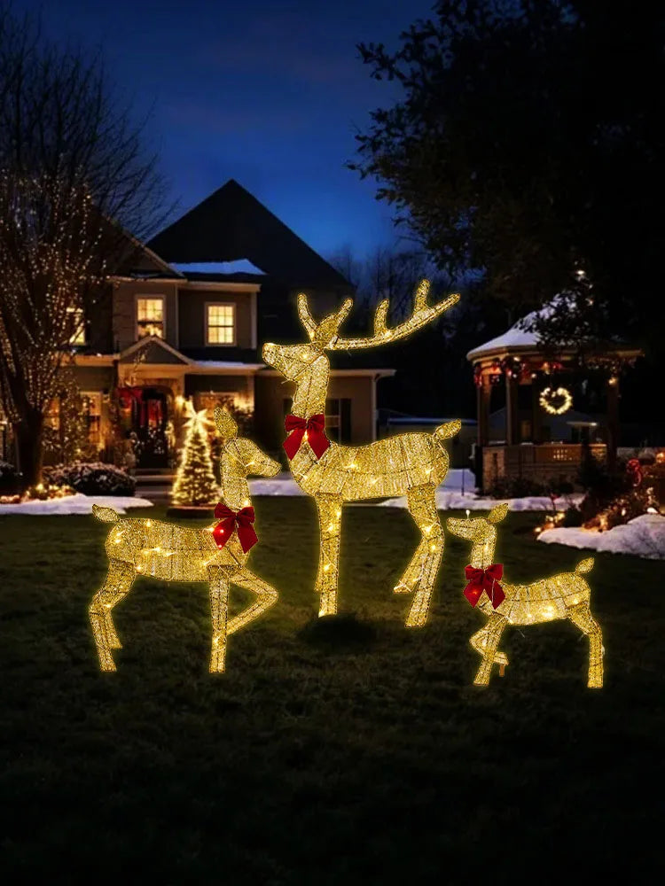 2D  Christmas Reindeer Outdoor Yard Decoration