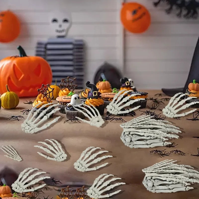 Scary Skull Hand Realistic Skeleton