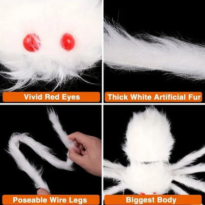 Big Plush Spider Scary Halloween Decoration