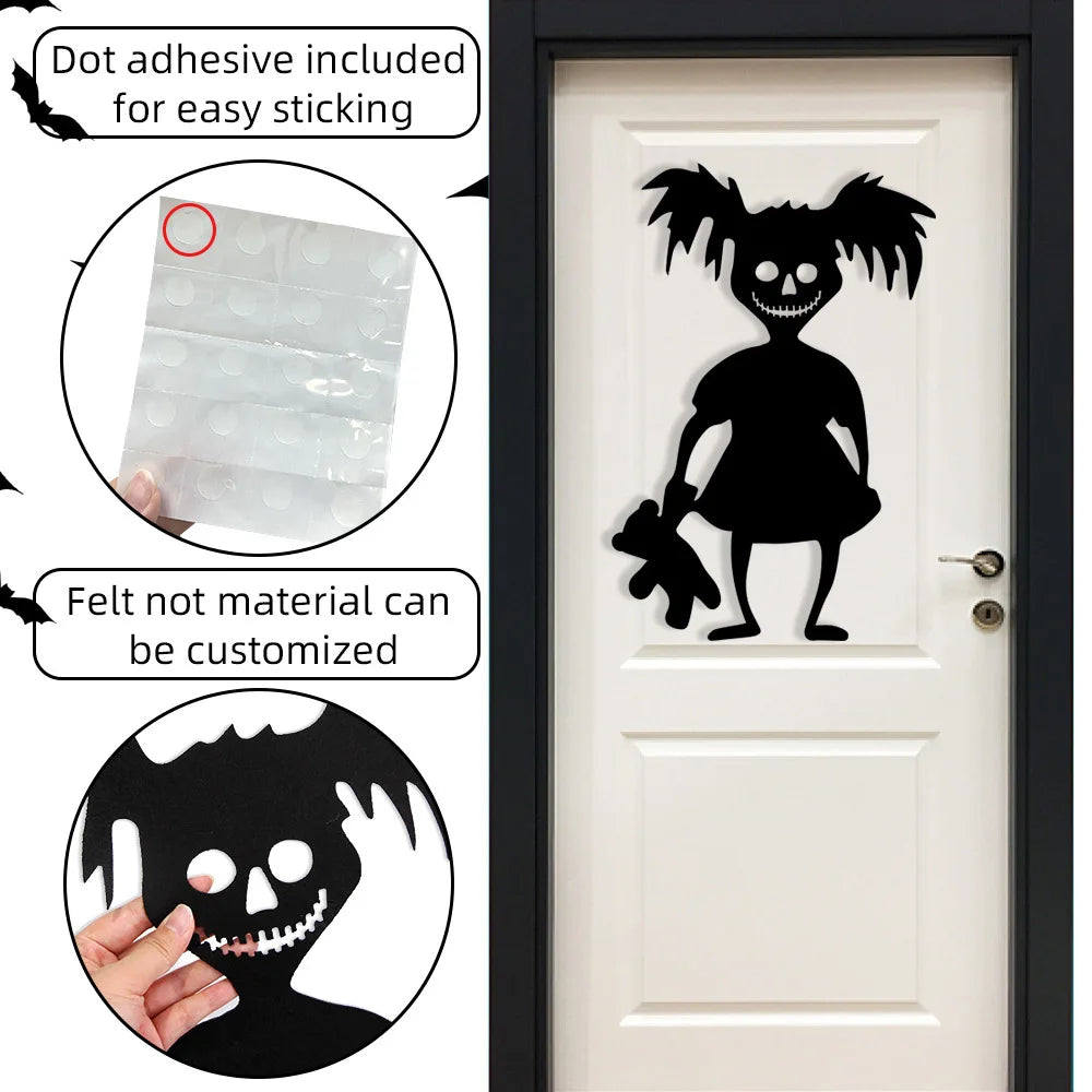 Halloween Horror Door Stickers