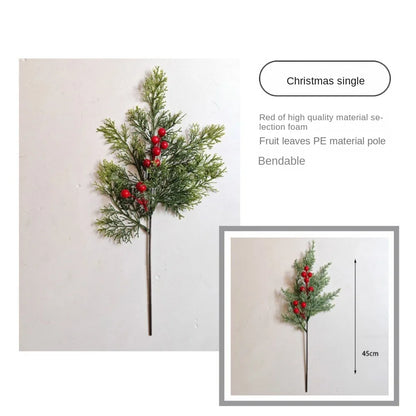 Elegant Seasonal Decor - Green Artificial Pine Branch Christmas Tree