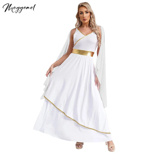 Womens Ancient Greek Toga Goddesses Costume