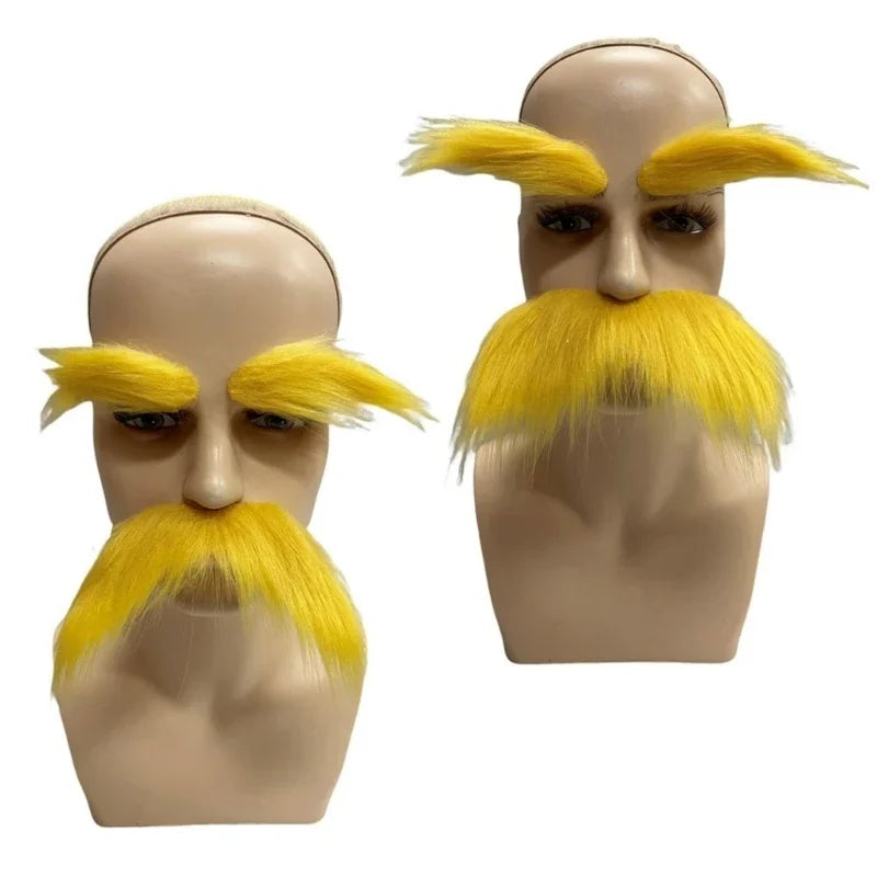 Yellow Mustache and Eyebrows