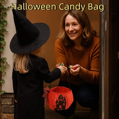 Basket Trick or Treat Halloween Candy Bag