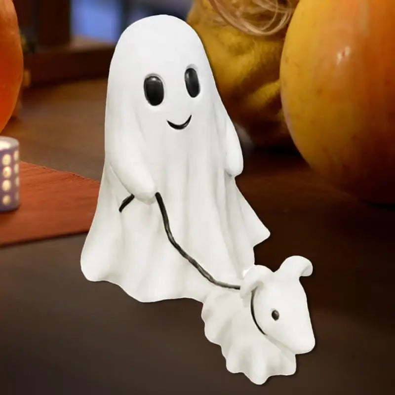 Halloween Ghost Walking Dog Statue Resin Ornament - Festivewarehouse™