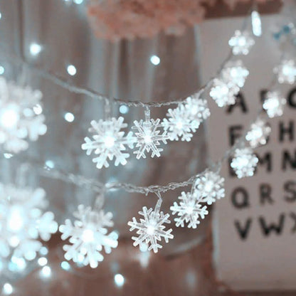 1.5/3m String Light - Snowflake Battery Powered Garland