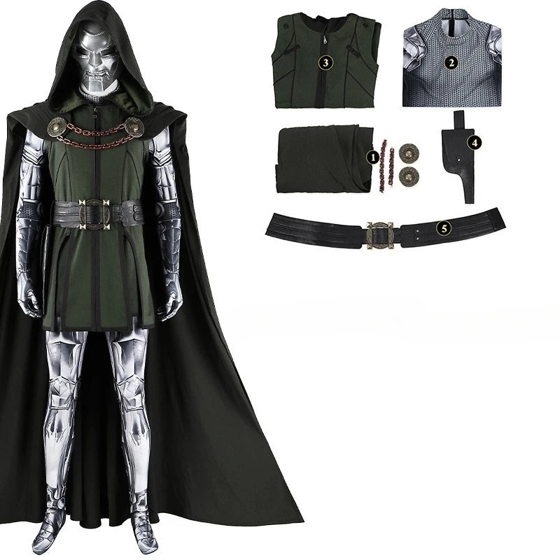 Black Doom Cosplay Costume Adult