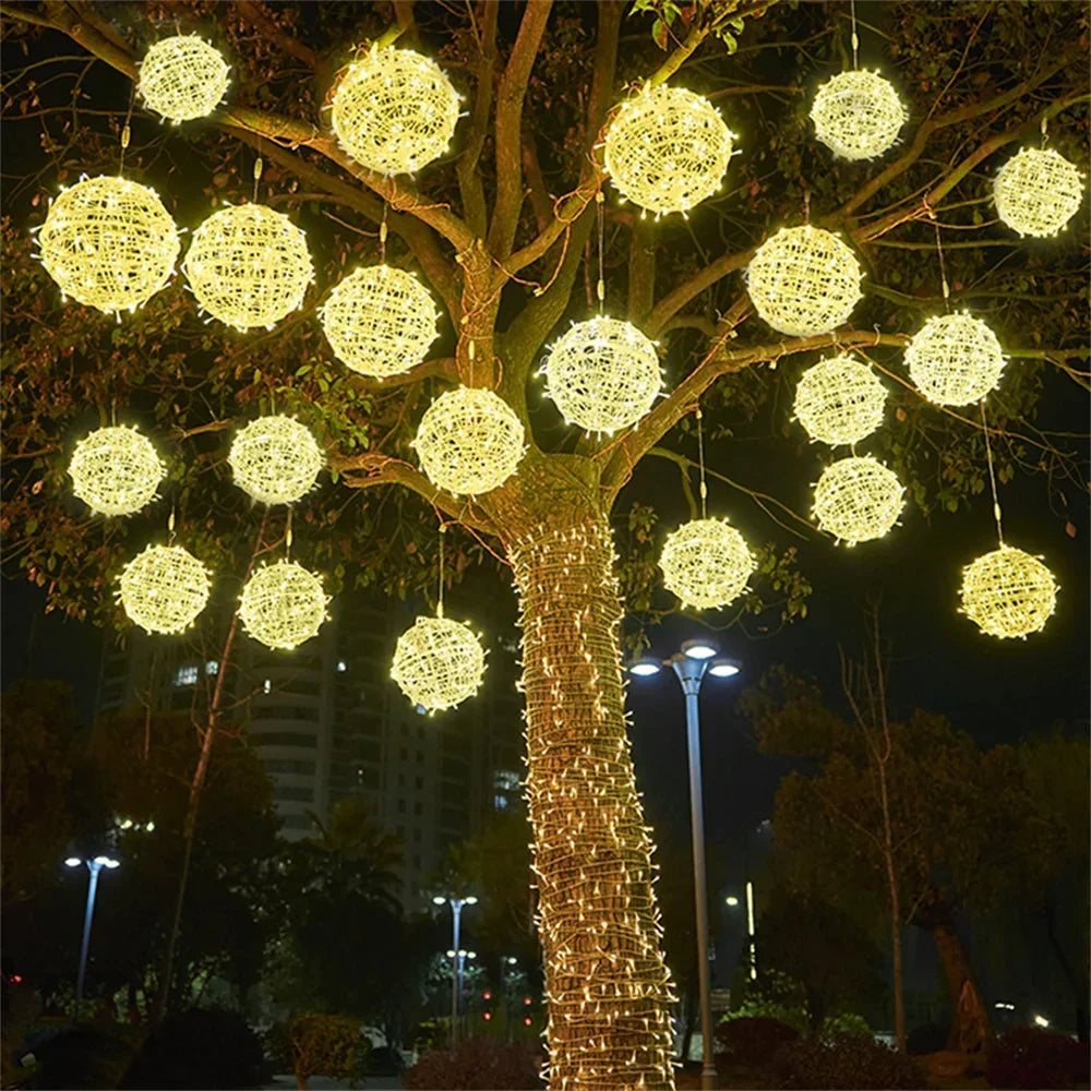 20/30CM Christmas Globe Fairy Light String Outdoor Lantern