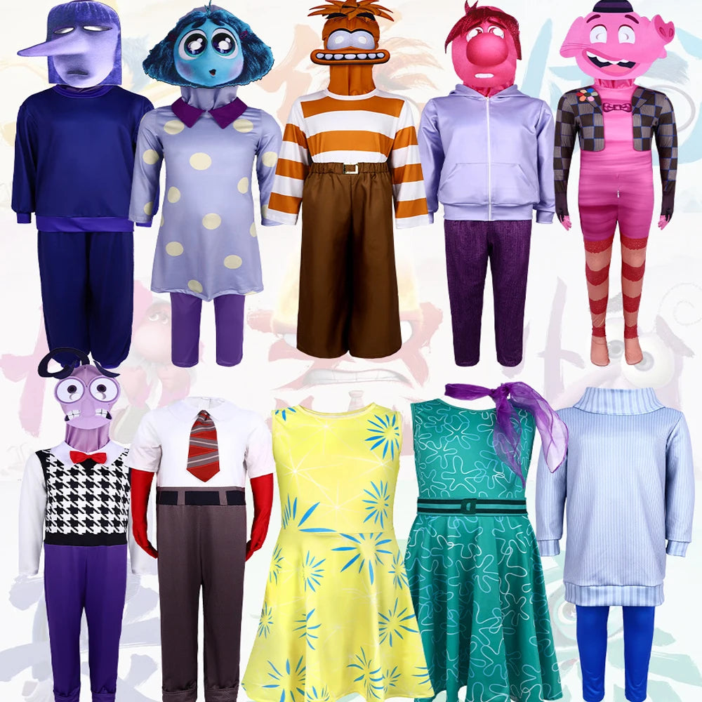 NewAnime Movie Inside Out Joy Cospaly Costume