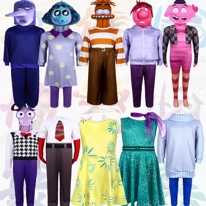 NewAnime Movie Inside Out Joy Cospaly Costume