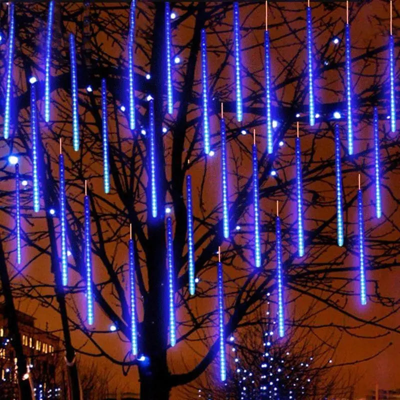 Solar Meteor Shower LED String Lights