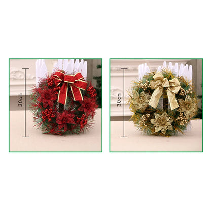 Christmas Wreath - Elegant Seasonal Decor - Decorative Wreath for Home & Holiday