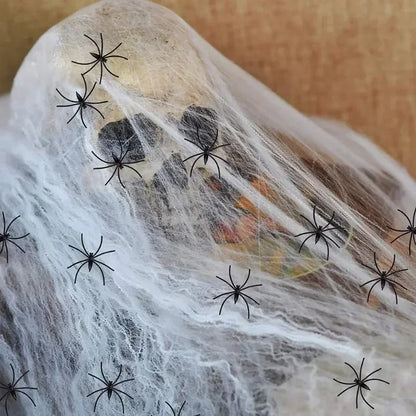 Glowing Sound Control Spider Cotton Skull