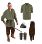 4 Pcs Halloween Men's Renaissance Costume Set