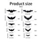 12-24-36 pcs Halloween Bats Wall Decor - Lighted 3D Bat Stickers for Party Window Door