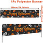 Happy Halloween Banner Pumpkin Ghost