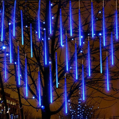 Solar Meteor Shower LED String Lights