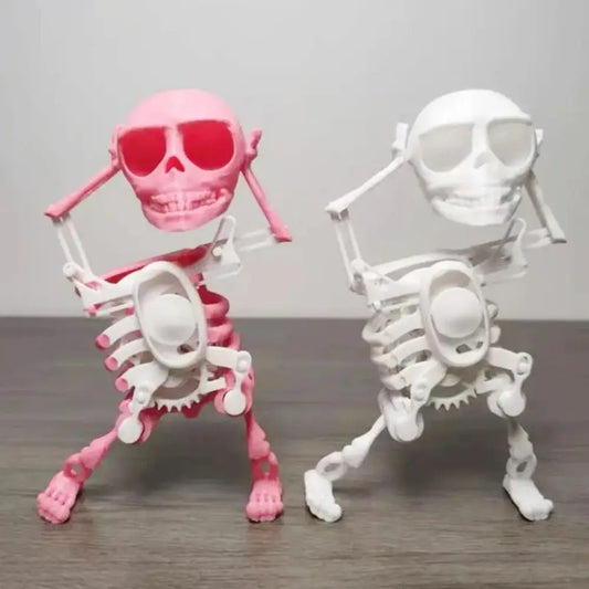 3D Mini Dancing Skeleton Skull Figures