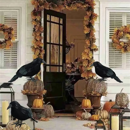 Simulation Fake Raven Bird Props