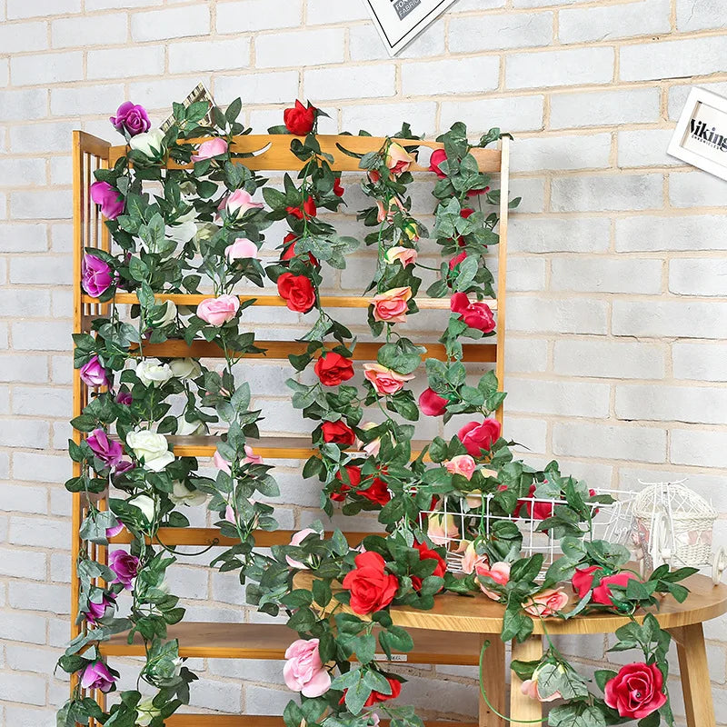 250CM Rose Artificial Flower Garland