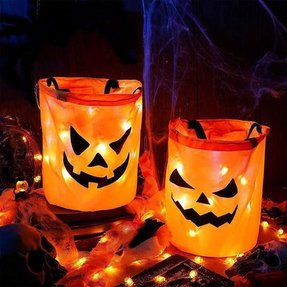 LED Light Halloween Trick Or Treat Bucket