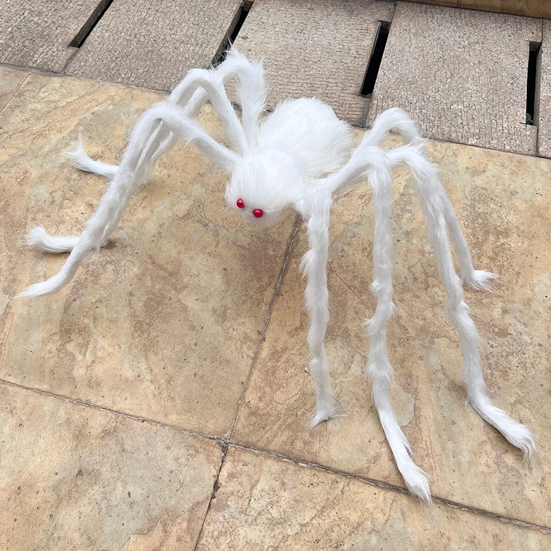 Plush Black Giant Spider Ornament