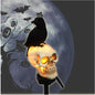 1pc Outdoor Skull & Crow Solar Lights
