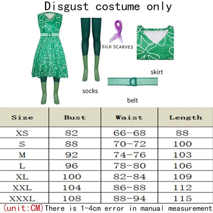 Anime Cosplay Insider Out Women Girls Costume