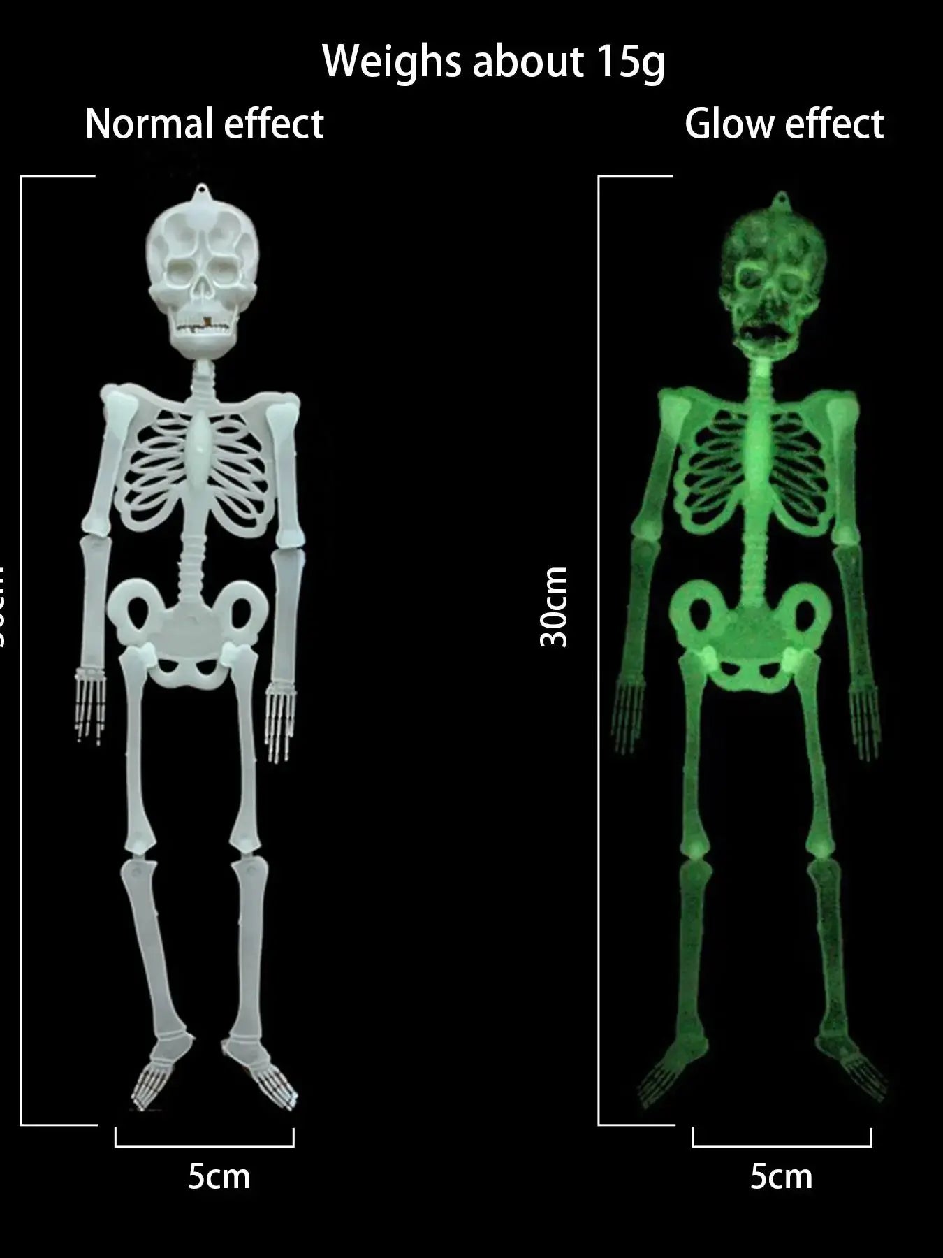 30/90/150CM Hanging Luminous Skeleton Full Body
