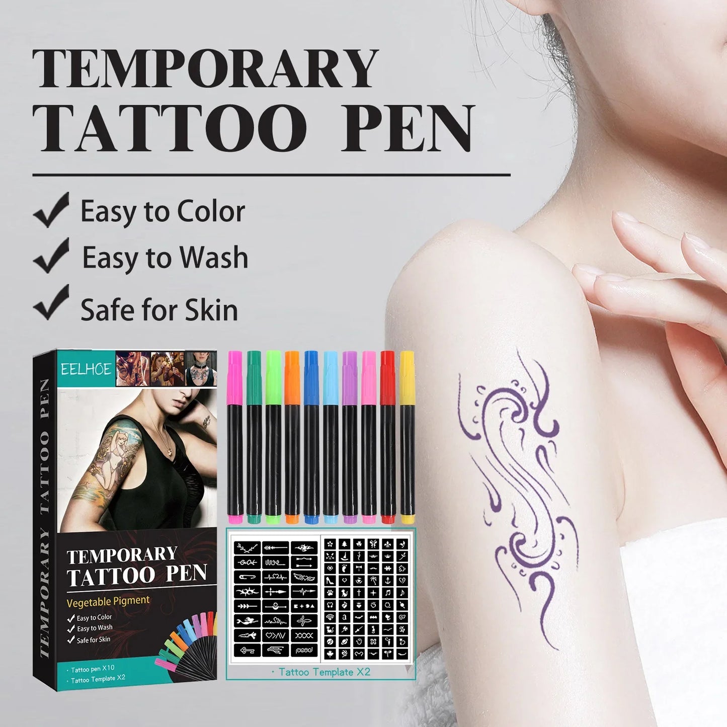 Temporary Tattoo Face Body Painting Pen